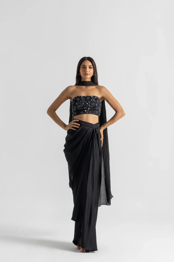 Black Orchid Drape Set