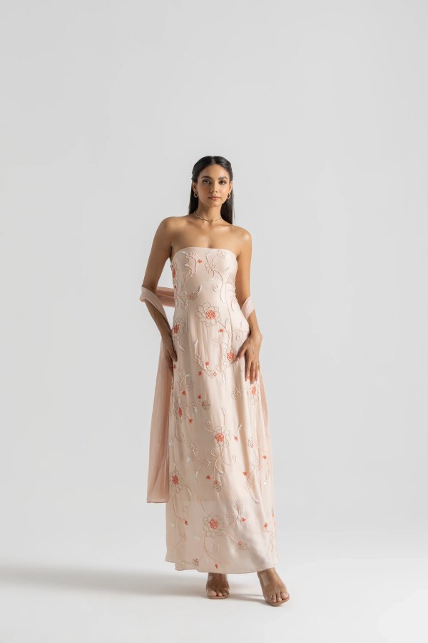 Peach Bloom Dress