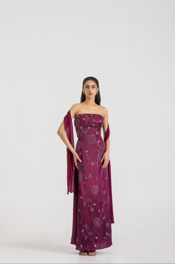 Plum bloom dress