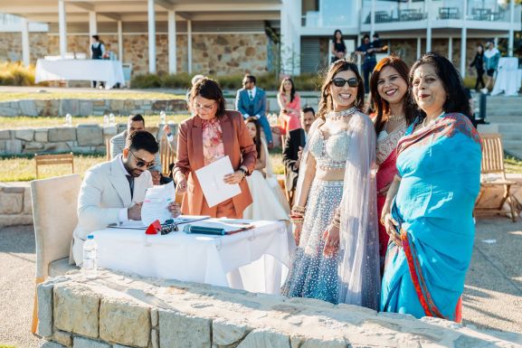 Australian Indian bride in a 2026 lehenga at a Sydney wedding shot by a DesiWed-listed photographer
