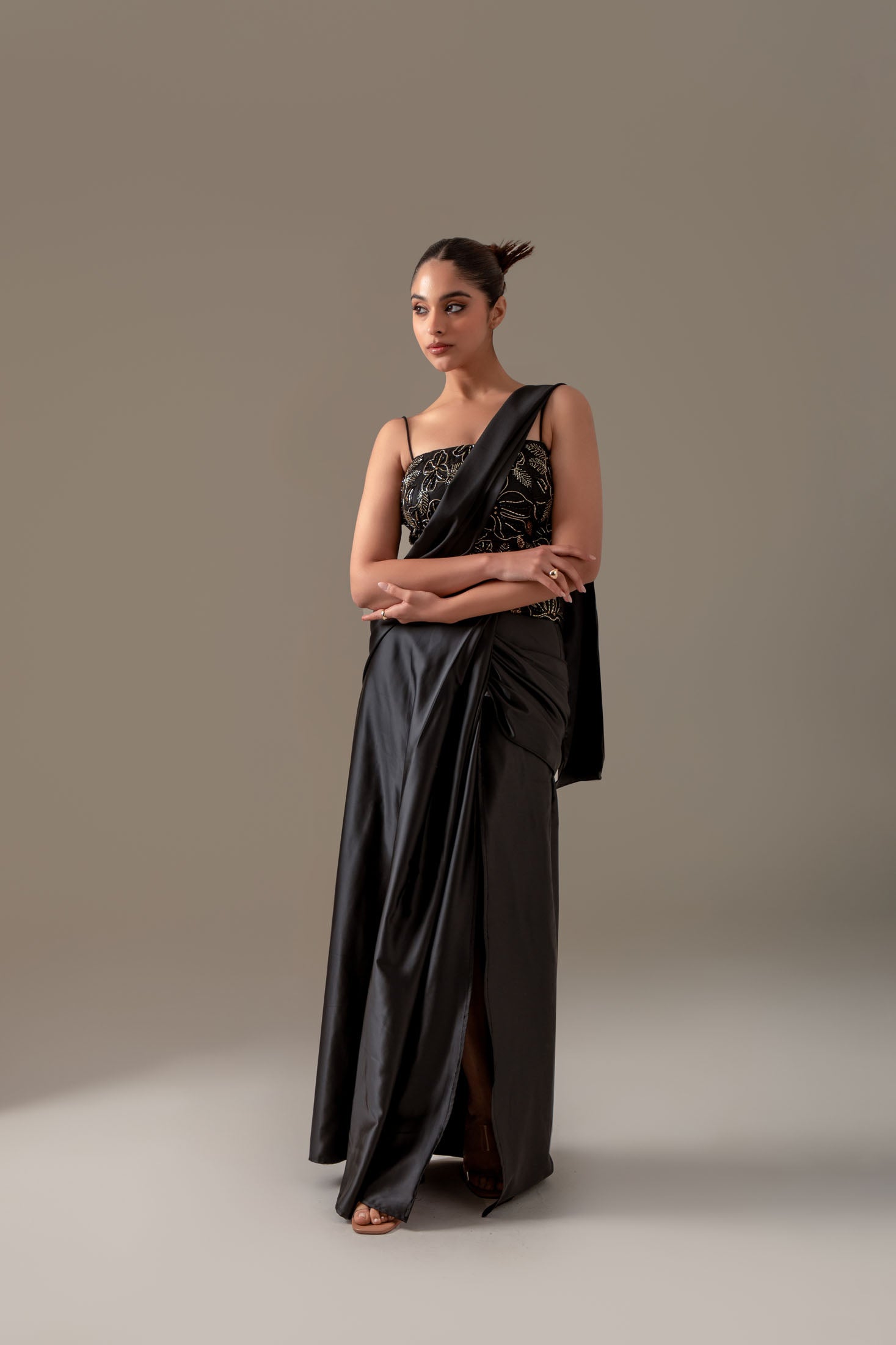 Gilded Corset Saree - Image 2