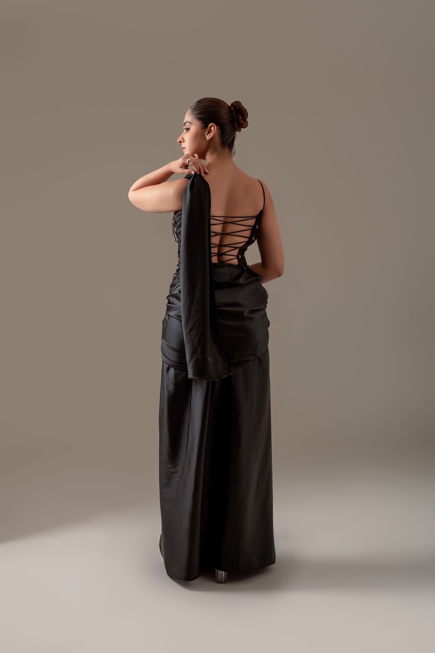 Gilded Corset Saree - Image 6